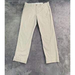 Polo Ralph Lauren Chino Dress Pants Sz 36x30 Khaki Slim Fit Straight Golf C4-63